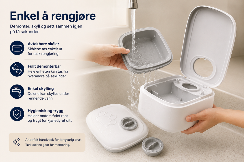 Automatisk kjæledyrmater med timer
