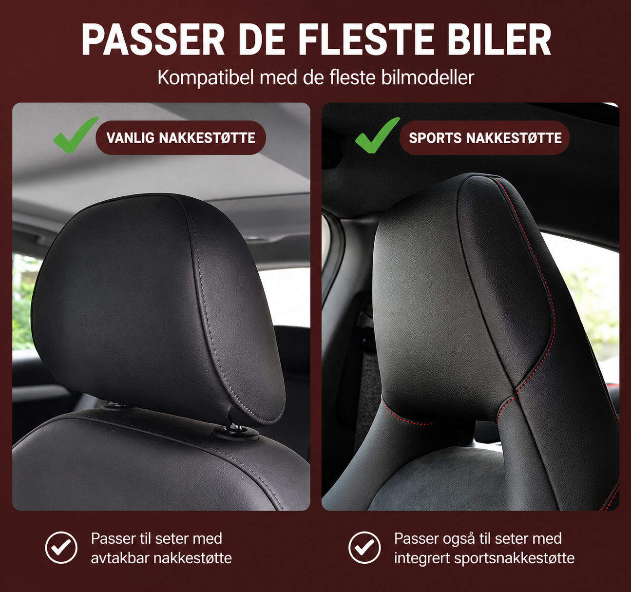 Premium bilorganisator i PU-skinn – Oppbevaring til seterygg med nettbrettsholder