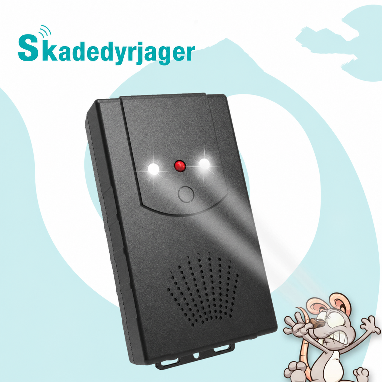 Elektronisk muse- og skadedyrskremmer til bil